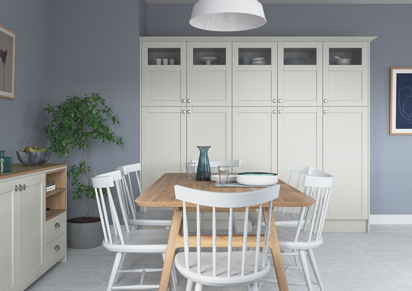Dawson Super Matte Light Grey Fitted Kitchen Avanti West Midlands