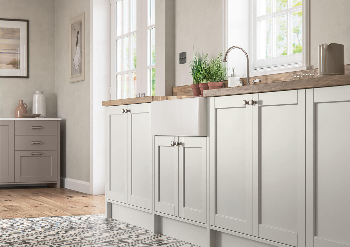 Dawson Porcelain And Cashmere Fitted Kitchen Avanti West Midlands